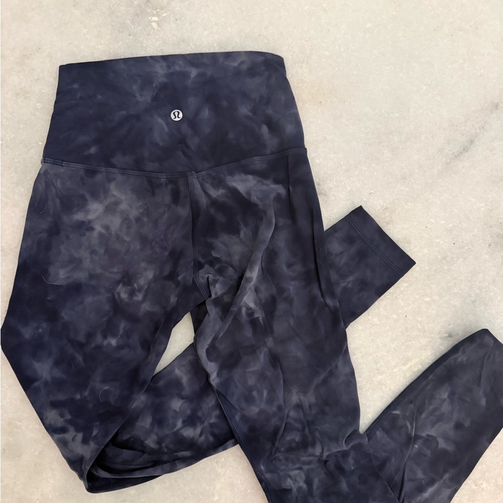 lululemon athletica Navy Tie-Dye Align Leggings